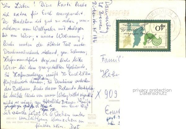 Bremen City Dom Weser Fliegeraufnahme – Bild 2