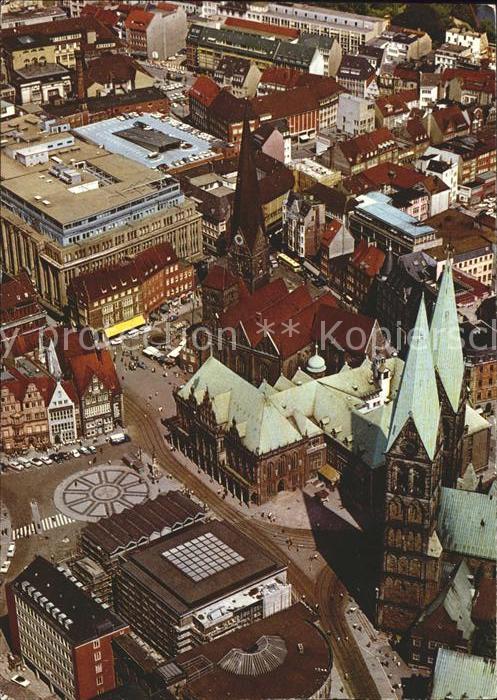 Bremen Marktplatz Kirche Stadtzentrum Fliegera