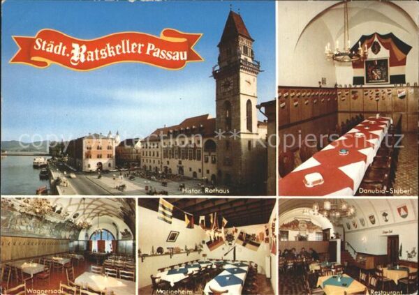 Passau Historischer Ratskeller im Rathaus Rest