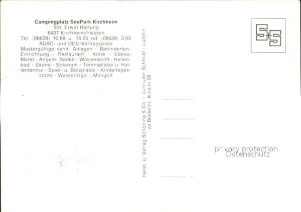 Kirchheim Hessen Campingplatz See Park Gaststätte Hallen – Bild 2