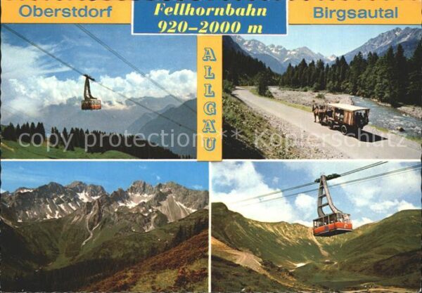Oberstdorf Fellhornbahn Birgsautal Planwagen Alpen