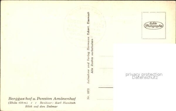 Rhoen Region Berggasthof und Pension Amönenhof mit D – Bild 2