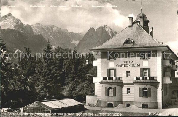 Garmisch-Partenkirchen Villa Gartenheim mit Zugspitze