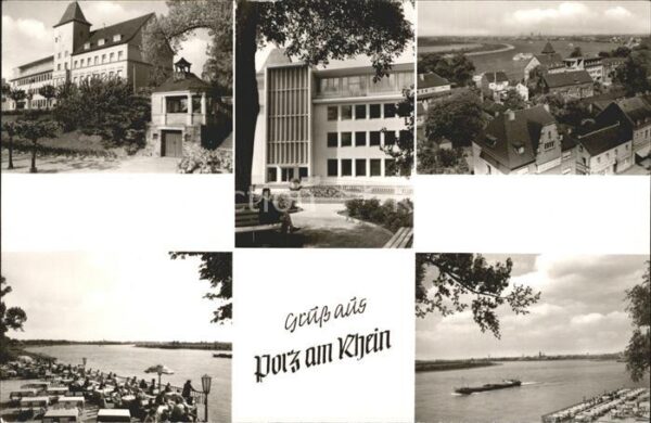 Porz Koeln Schloss Theater Teilansicht Rheinpartie