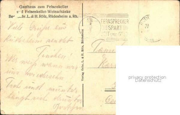 Ruedesheim Rhein Gasthaus zum Felsenkeller – Bild 2