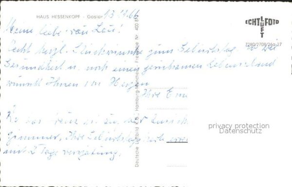 Goslar Haus Hessenkopf Fliegeraufnahme – Bild 2