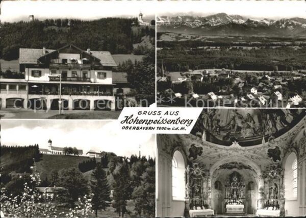 Hohenpeissenberg Gasthaus Ortsansicht Kirche Inneres
