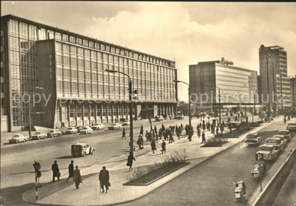 Leipzig Georgiring mit Hauptpost und Hotel Deut