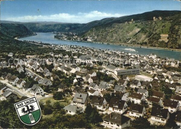 Bad Salzig Panorama am Rhein