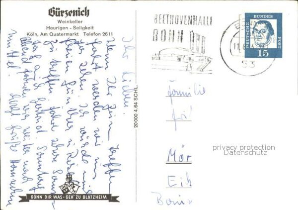 Guerzenich Koeln Weinkeller Heurigen Seligkeit – Bild 2