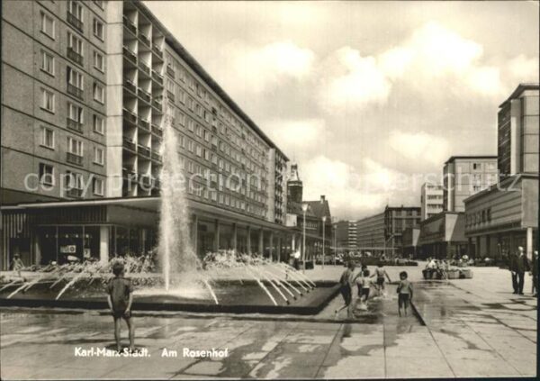 Karl-Marx-Stadt Am Rosenhof Wasserspiele