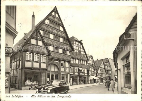 Bad Salzuflen Alte Häuser in der Langestrasse