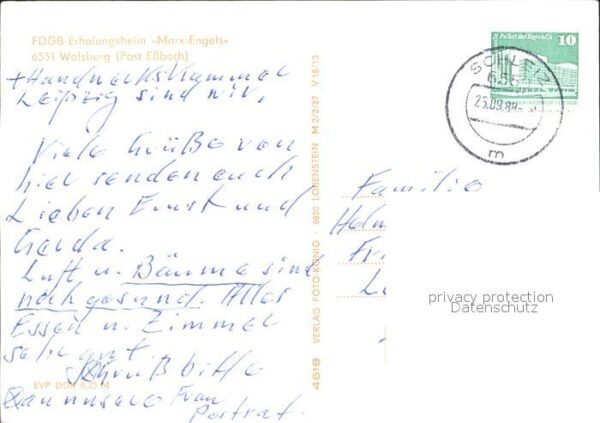 Walsburg FDGB Erholungsheim Marx Engels – Bild 2