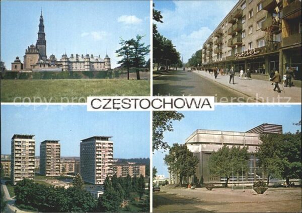 Czestochowa Schlesien Klasztor na Jasnej Gorze Aleja NMP Osie