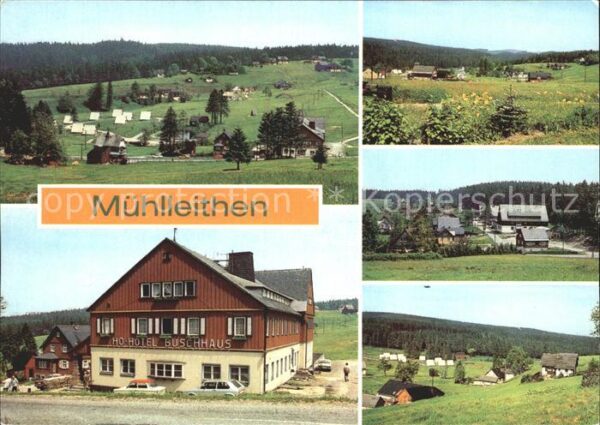 Muehlleiten Vogtland Panorama Teilansichten HO Hotel Buschha