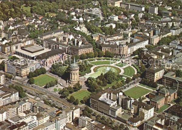 Mannheim Wasserturm Christuskirche Rosengarten F