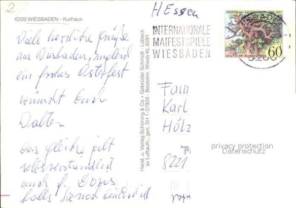 Wiesbaden Kurhaus Fliegeraufnahme – Bild 2