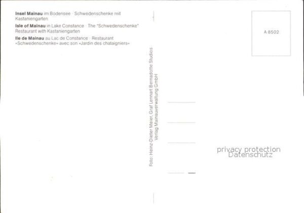 Insel Mainau Schwedenschenke mit Kastaniengarten – Bild 2