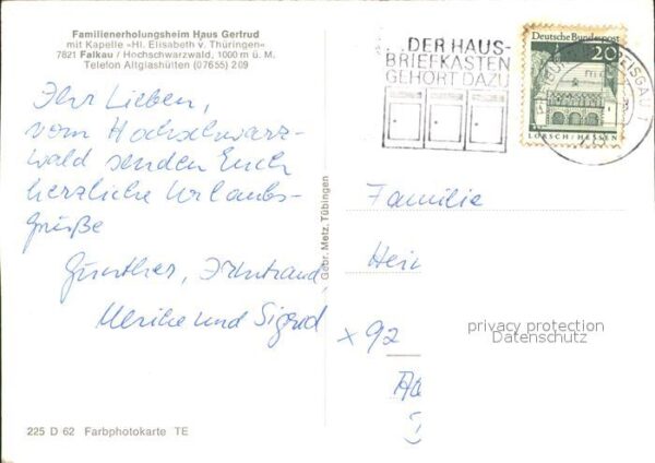 Falkau Familienerholungsheim Haus Gertrud mit – Bild 2