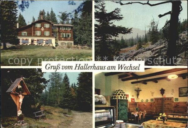 Moenichkirchen Hallerhaus am Wechsel Gaststube Wegekre