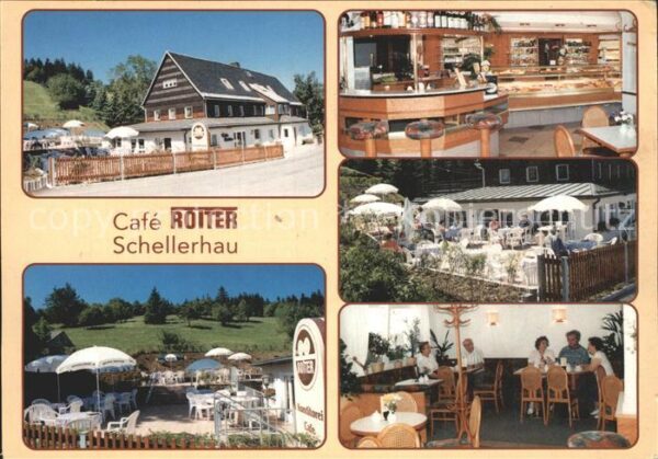Schellerhau Cafe Rotter Gartenterrasse Gaststube Ku