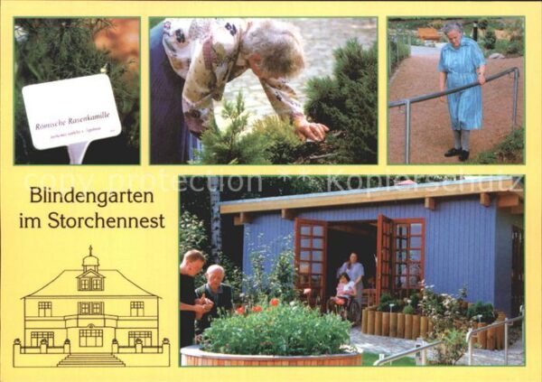 Radeberg Sachsen Blindengarten im Storchennest Röm Rasen