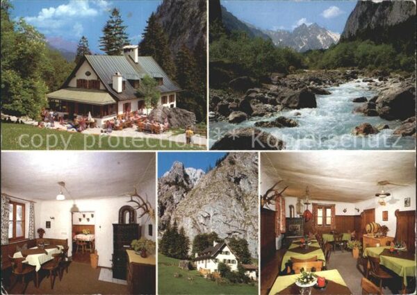 Ramsau Berchtesgaden Berggaststätte Wimbachschloss im Wimbac