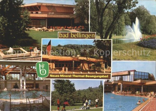 Bad Bellingen Mineral Thermalbad Park Fontäne Hallenb