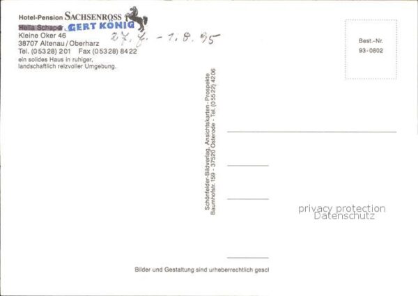 Altenau Harz Hotel Pension Sachsenross – Bild 2
