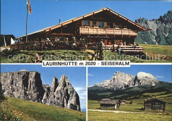 Seiser Alm Dolomiten Laurinhütte Felsmassiv