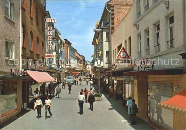 Bensheim Bergstrasse Hauptstrasse Fussgängerzone