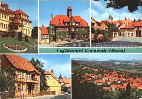 Gernrode Harz FDGB Heim Stubenberg Rathaus Am Spittel