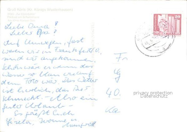 Gross Koeris HOG Zur Eisenbahn Freibad am Schulzense – Bild 2