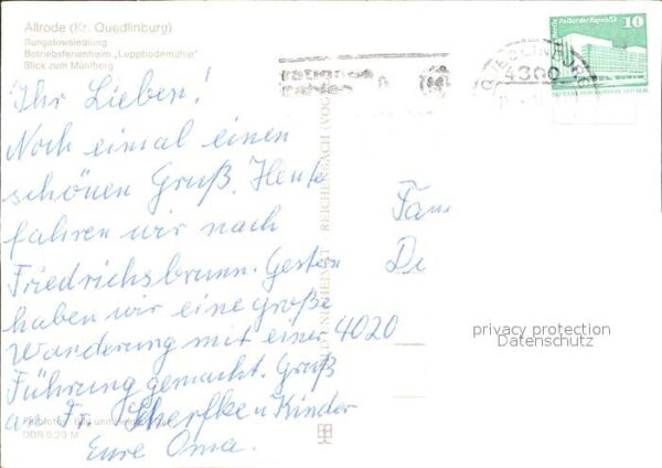 Allrode Bungalowsiedlung Luppbodemühle Mühlberg – Bild 2