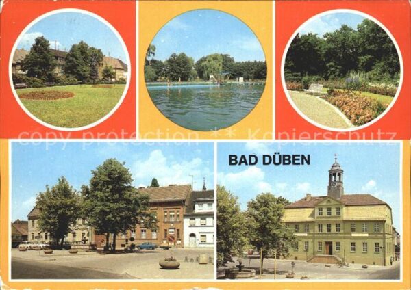 Bad Dueben Platz der Jugend Waldbad Hammermühle Ku