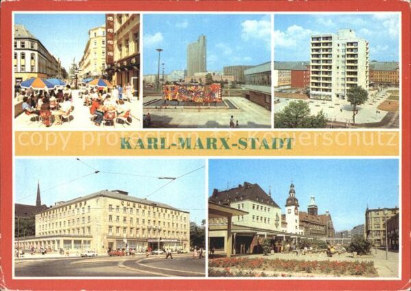 Karl-Marx-Stadt Cafe Brühl Interhotel Kongress Punkthau