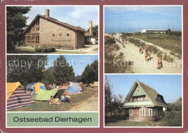 Dierhagen Ostseebad Ferienheim des VEB Rostock Campingplatz