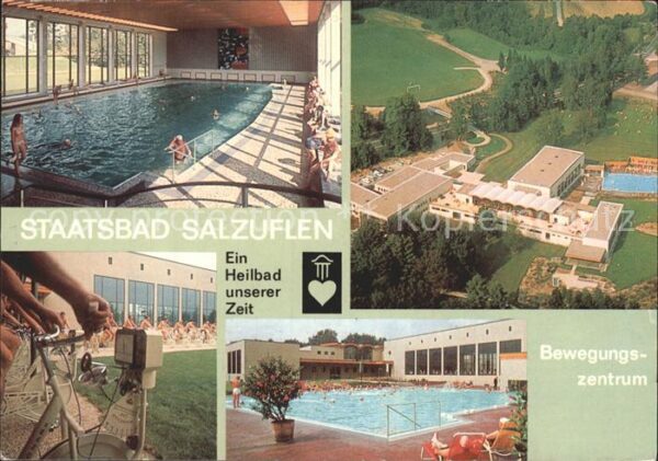 Bad Salzuflen Hallenbad Fliegeraufnahme Kurhaus Freib