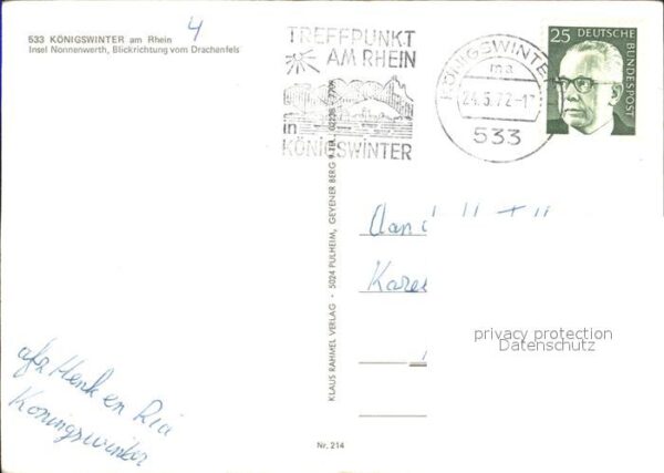 Koenigswinter Insel Nonnenwerth Fliegeraufnahme – Bild 2