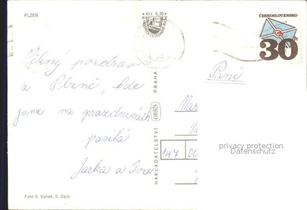 Plzen Pilsen Teilansichten Hochhäuser – Bild 2