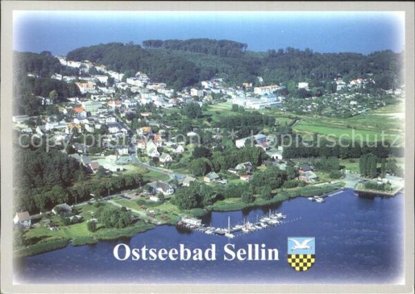 Sellin Ruegen mit Selliner See Fliegeraufnahme