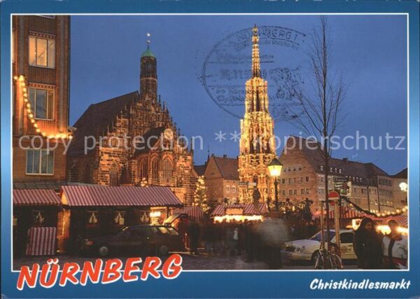 Nuernberg Christkindlesmarkt mit Dom