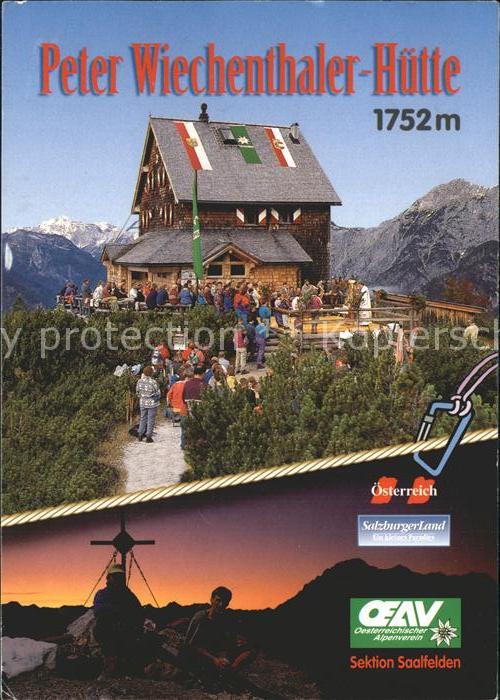 Saalfelden Steinernes Meer Peter Wiechenthaler Hütte Gipfelmotiv