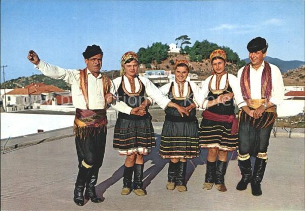 Rhodos Rhodes Aegaeis Griechische Folkloregruppe Trachten von