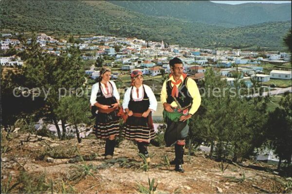 Rhodos Rhodes Aegaeis Folkloregruppe Trachten von Embona