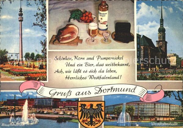 Dortmund Hauptbahnhof Westfalenhalle Fernsehturm