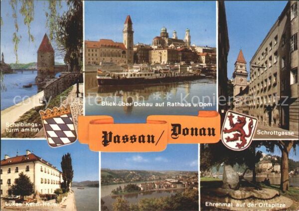 Passau Schrottgasse Ehrenmal Ortspitze Rathaus