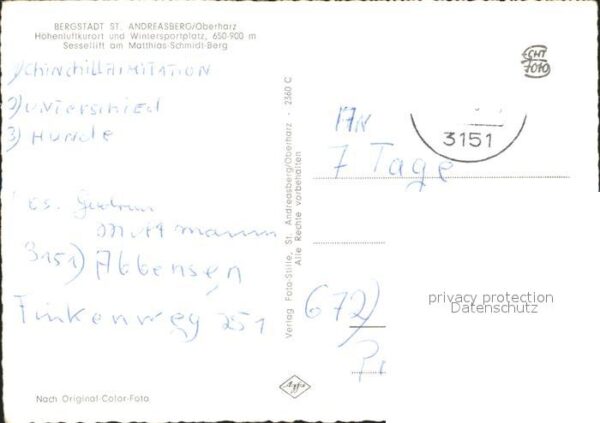 St Andreasberg Harz Sessellift Matthias Schmidt- Berg – Bild 2