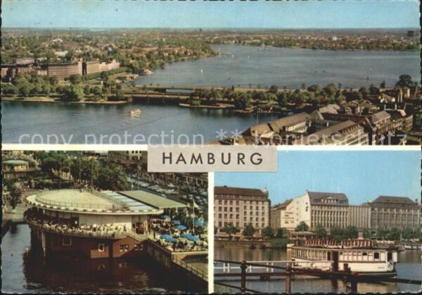 Hamburg Binnen- und Aussenalster Alsterpavillon