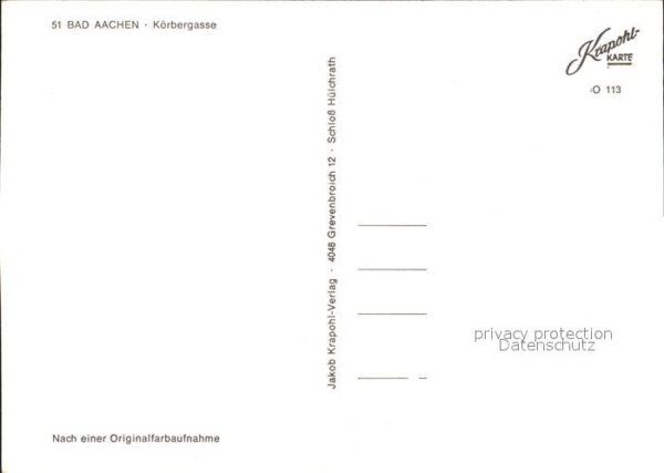 Bad Aachen Körbergasse – Bild 2